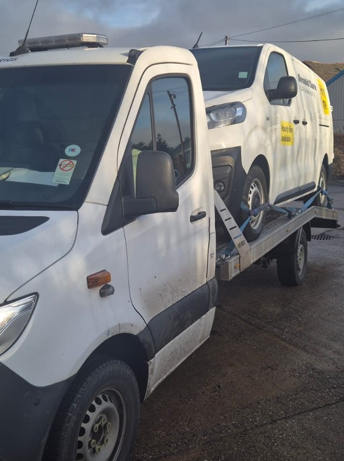 Fast FR8 flatbed recovery portrait Audi A1